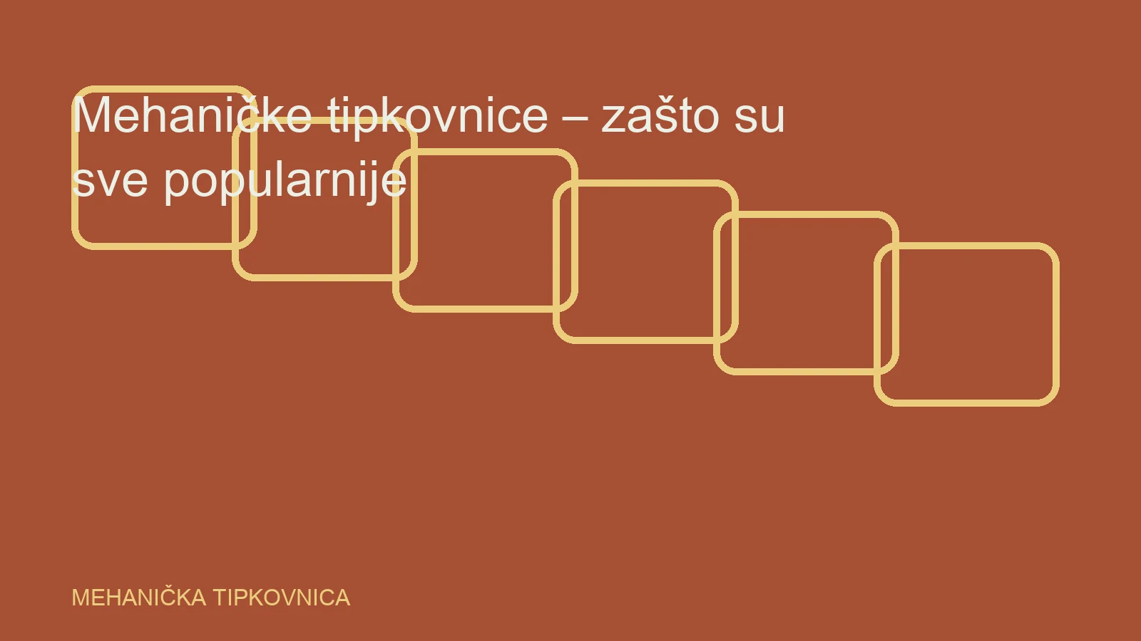 Urednička ilustracija za temu mehanička tipkovnica